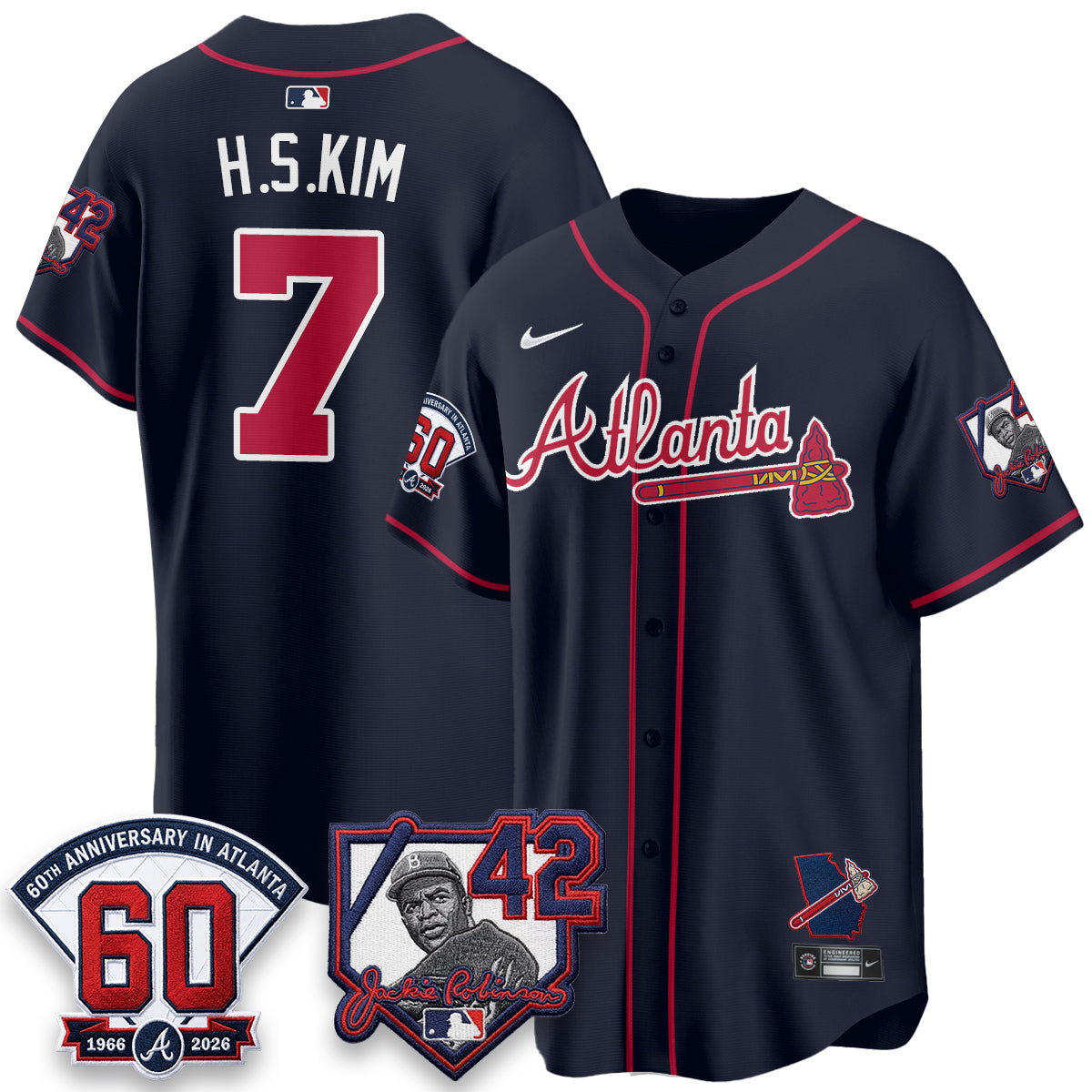 ATL 2026 Jackie Robinson Day Vapor Limited Red Jersey - All Stitched