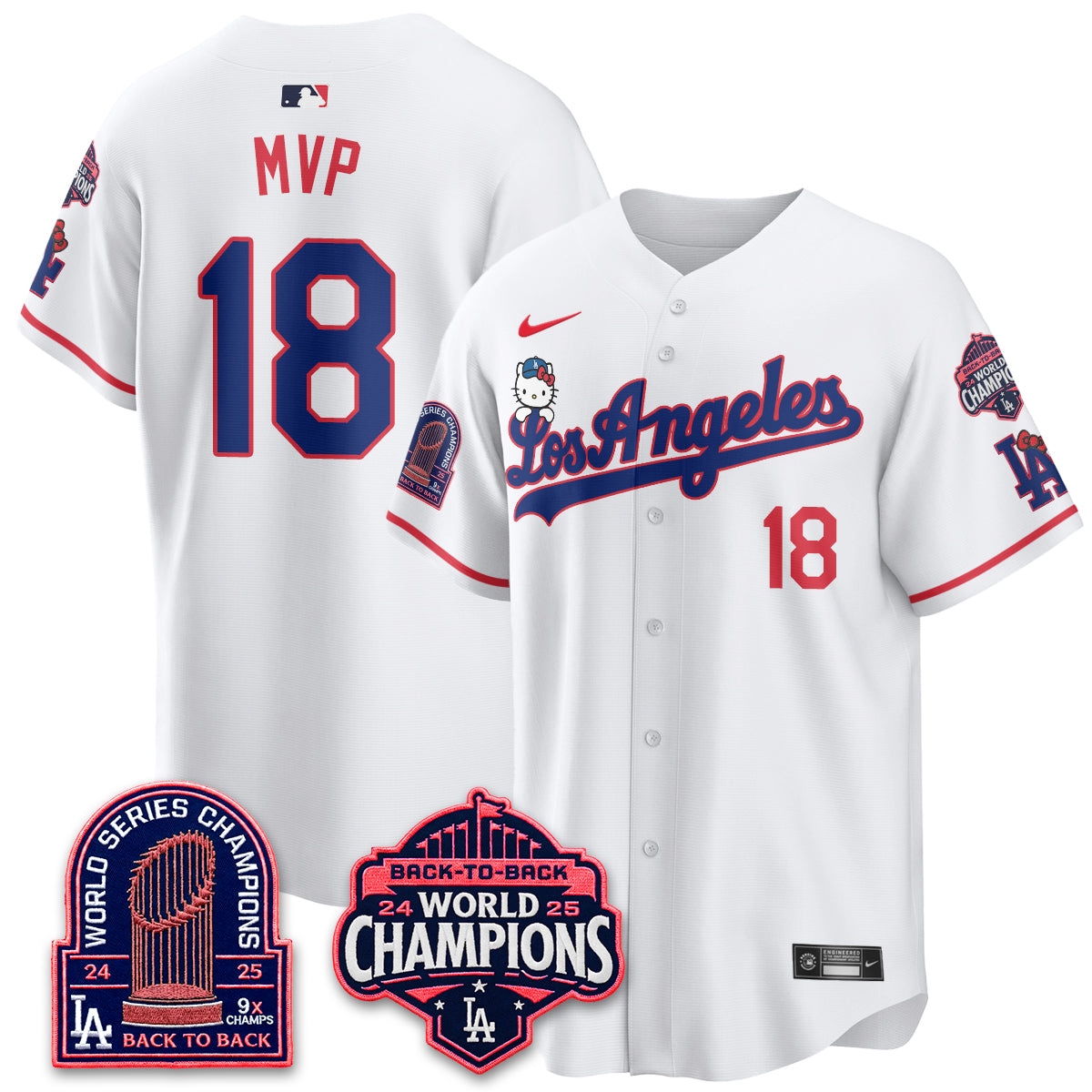 LAD x Hello Kitty Night 2026 Vapor Pink Jersey - All Stitched - V2