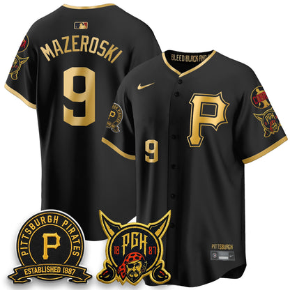 PIT 2026 City Connect Vapor Limited Jersey - Cobra & Est 1887 Patch - All Stitched