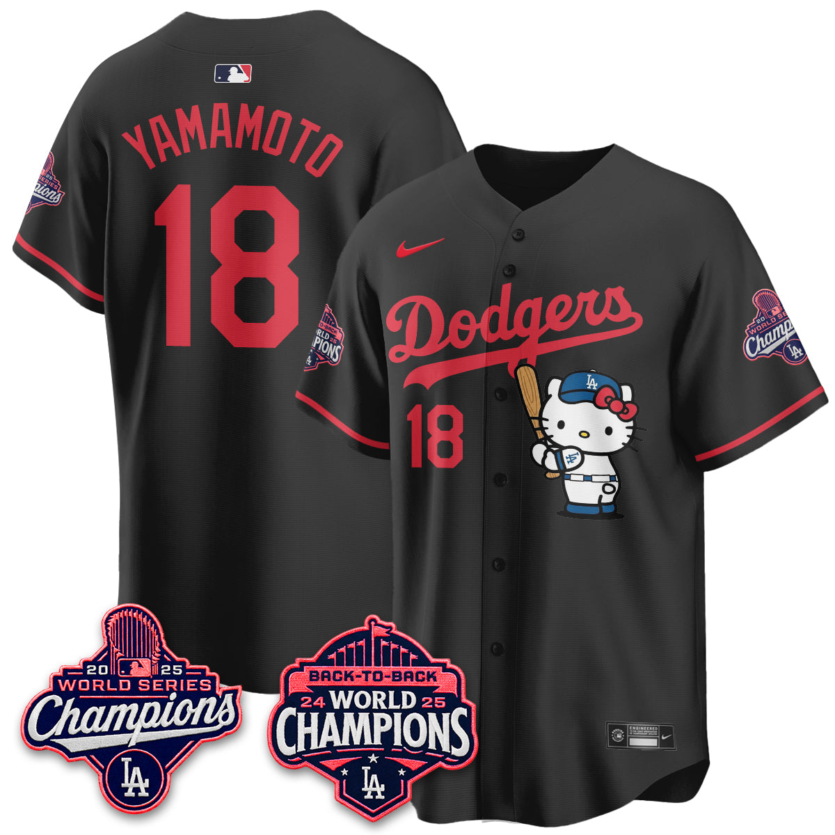 LAD x Hello Kitty Night 2026 Vapor Pink Jersey - All Stitched