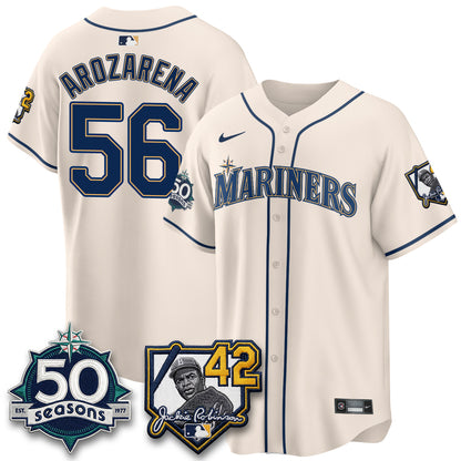 SEA 2026 Jackie Robinson New Era Vapor Limited Jersey - All Stitched