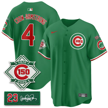CHC Limited Mexico Jersey - 150th Anniversary + Ryne Sandberg Tribute Patch All Stitched