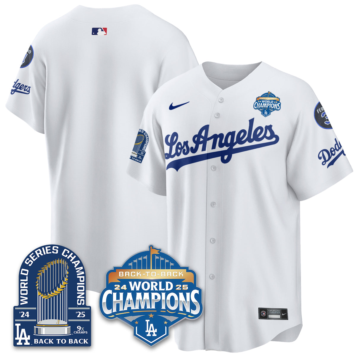 LAD Alternate Gold Vapor Limited Jersey - 9x Champs - All Stitched