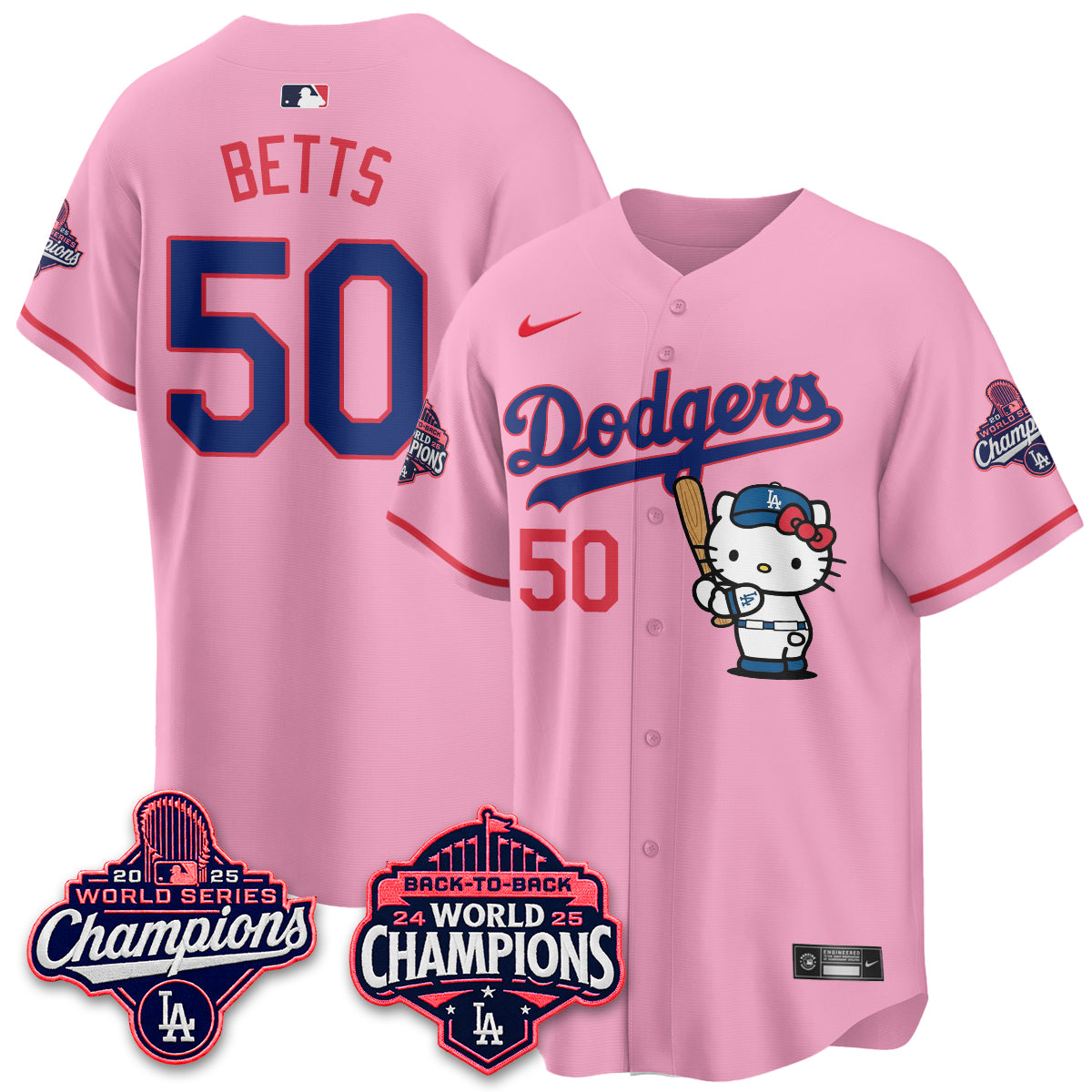 LAD x Hello Kitty Night 2026 Vapor Pink Jersey - All Stitched