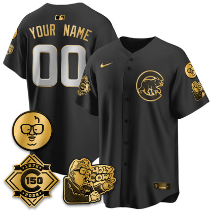 CHC 150th Anniversary Harry Caray Holy Cow Vapor Premier Limited Custom Jersey - All Stitched V3