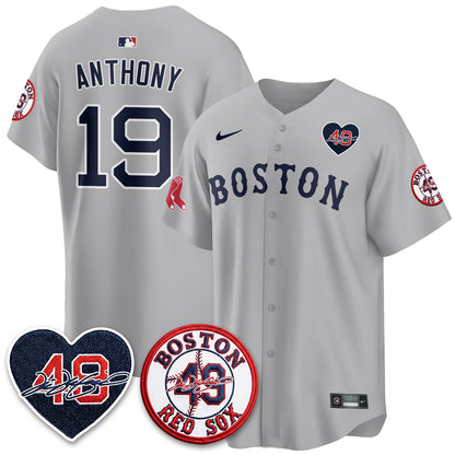 BOS Tim Wakefield Memorial Patch Vaper Premier Limited White Jersey - All Stitched