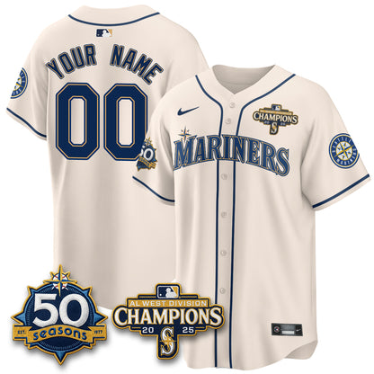 SEA Vapor Premier Custom Limited Jersey - 50th Anniversary & AL West Division Champions - Steelheads Community Funds - All Stitched