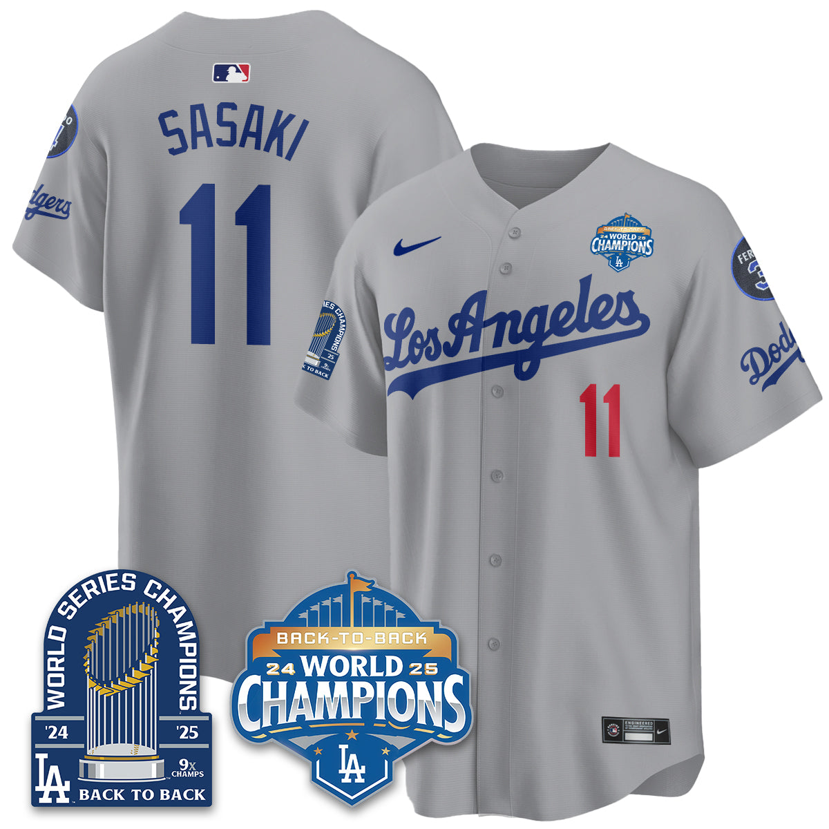 LAD Alternate Gold Vapor Limited Jersey - 9x Champs - All Stitched