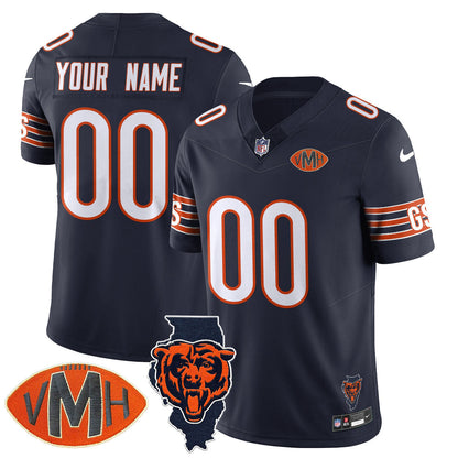 Chicago Bears Honor Virginia Halas McCaskey Custom Jersey - All Stitched