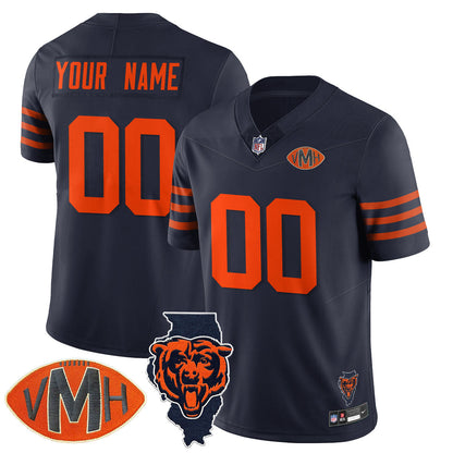 Chicago Bears Honor Virginia Halas McCaskey Custom Jersey - All Stitched