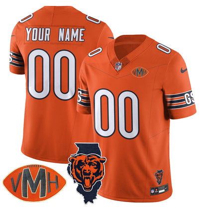 Chicago Bears Honor Virginia Halas McCaskey Custom Jersey - All Stitched
