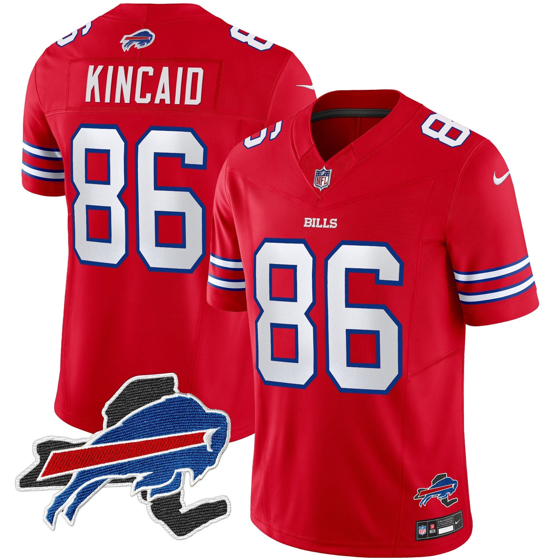 Men's Bills New York Patch Vapor Limited Jersey - All Stitched