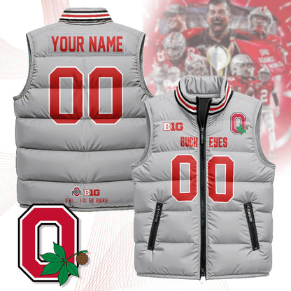 Custom Buckeyes Unisex Puffer Vest