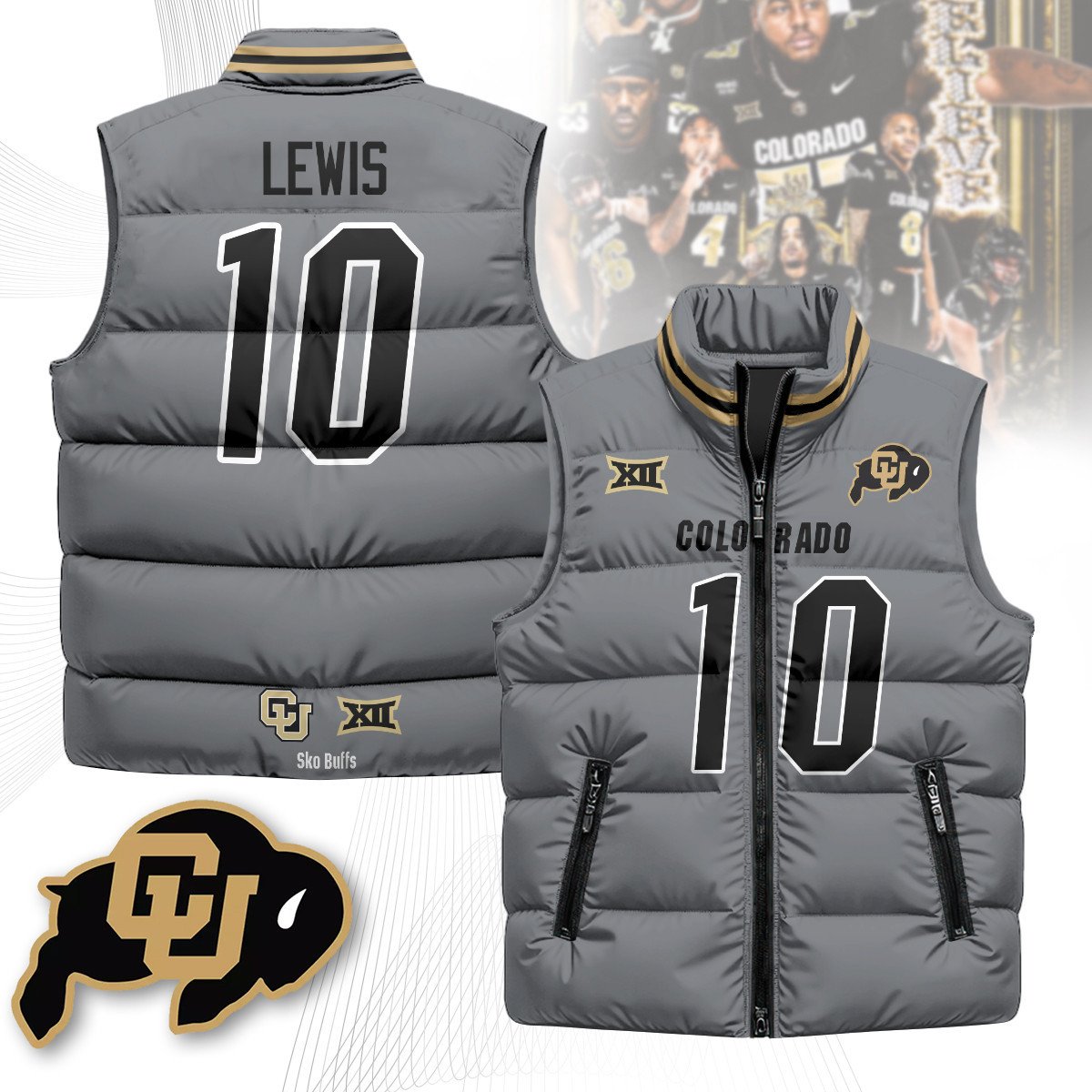 Colorado Buffaloes Unisex Puffer Vest