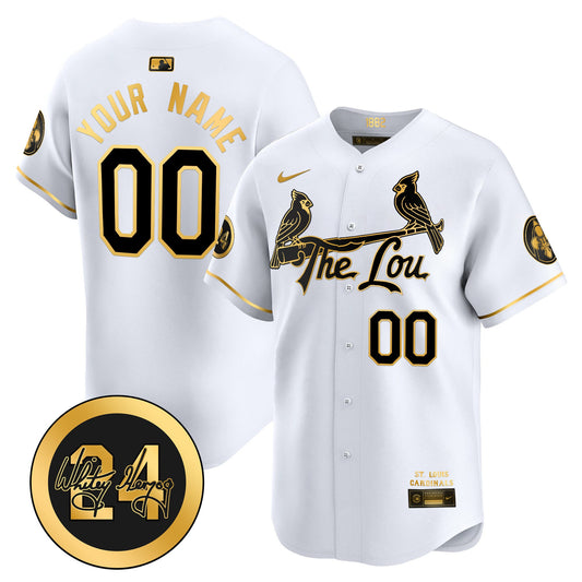 St. Louis Cardinals 2026 City Connect Whitey Herzog Patch Vapor Premier Limited Custom Jersey - All Stitched