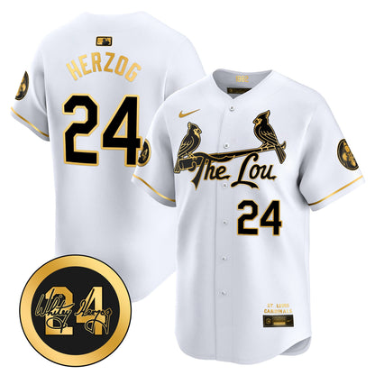 Men's St. Louis Cardinals 2026 City Connect Whitey Herzog Patch Vapor Premier Limited Jersey - All Stitched