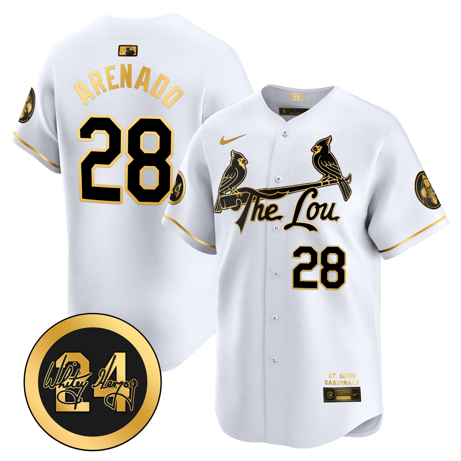 Men's St. Louis Cardinals 2026 City Connect Whitey Herzog Patch Vapor Premier Limited Jersey - All Stitched