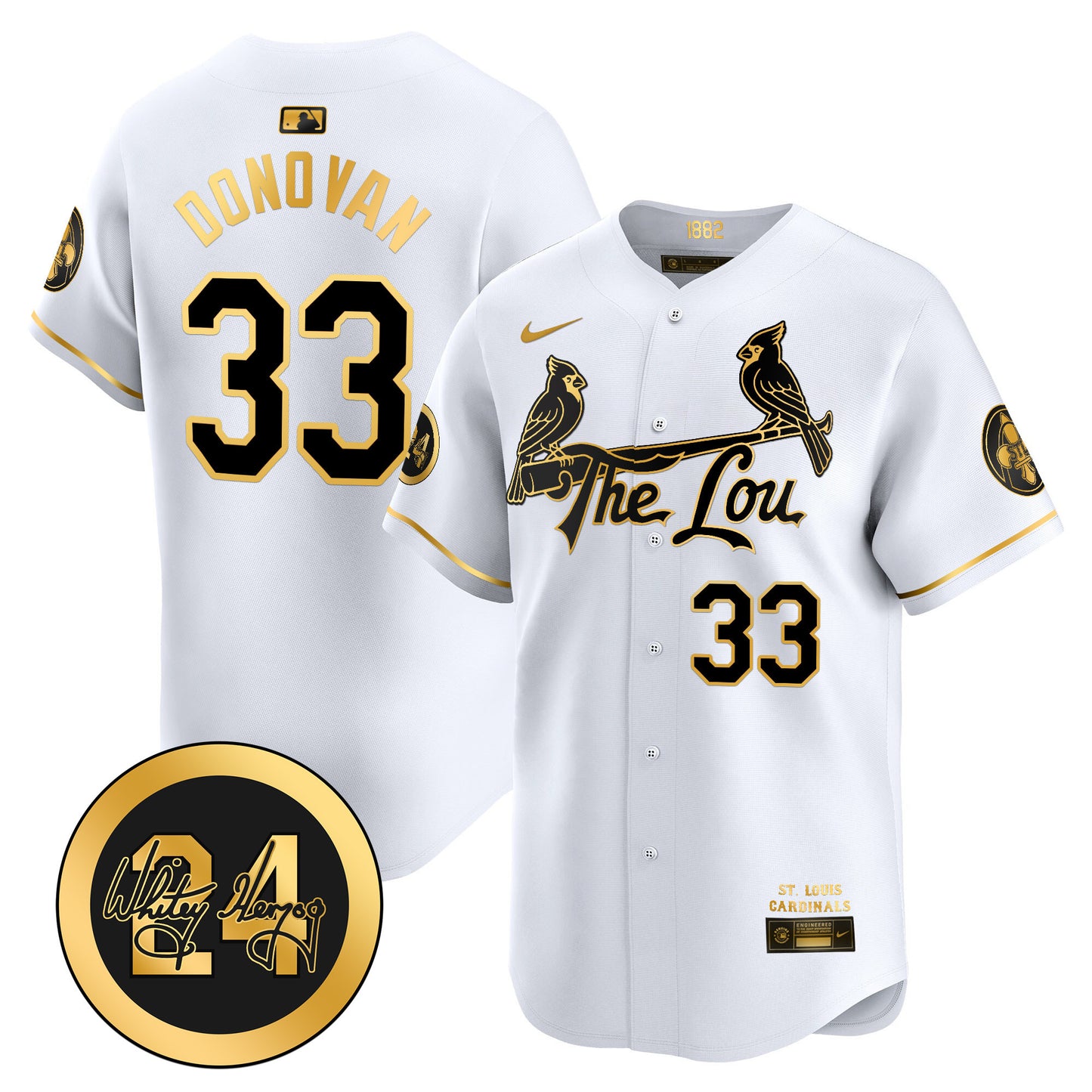 Men's St. Louis Cardinals 2026 City Connect Whitey Herzog Patch Vapor Premier Limited Jersey - All Stitched