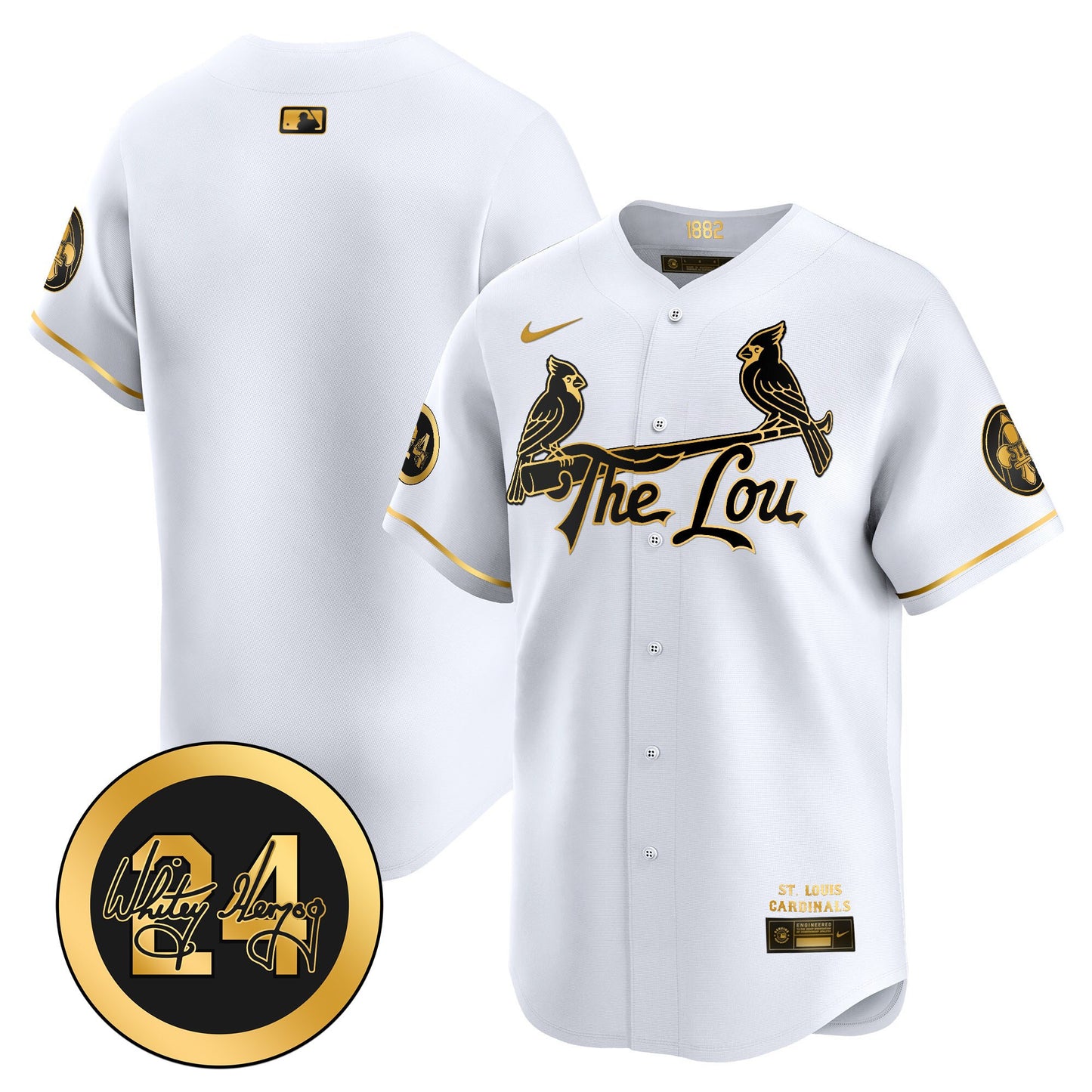 Men's St. Louis Cardinals 2026 City Connect Whitey Herzog Patch Vapor Premier Limited Jersey - All Stitched