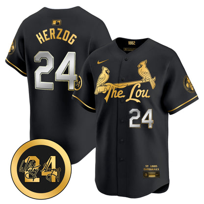 Men's St. Louis Cardinals 2026 City Connect Whitey Herzog Patch Vapor Premier Limited Jersey - All Stitched