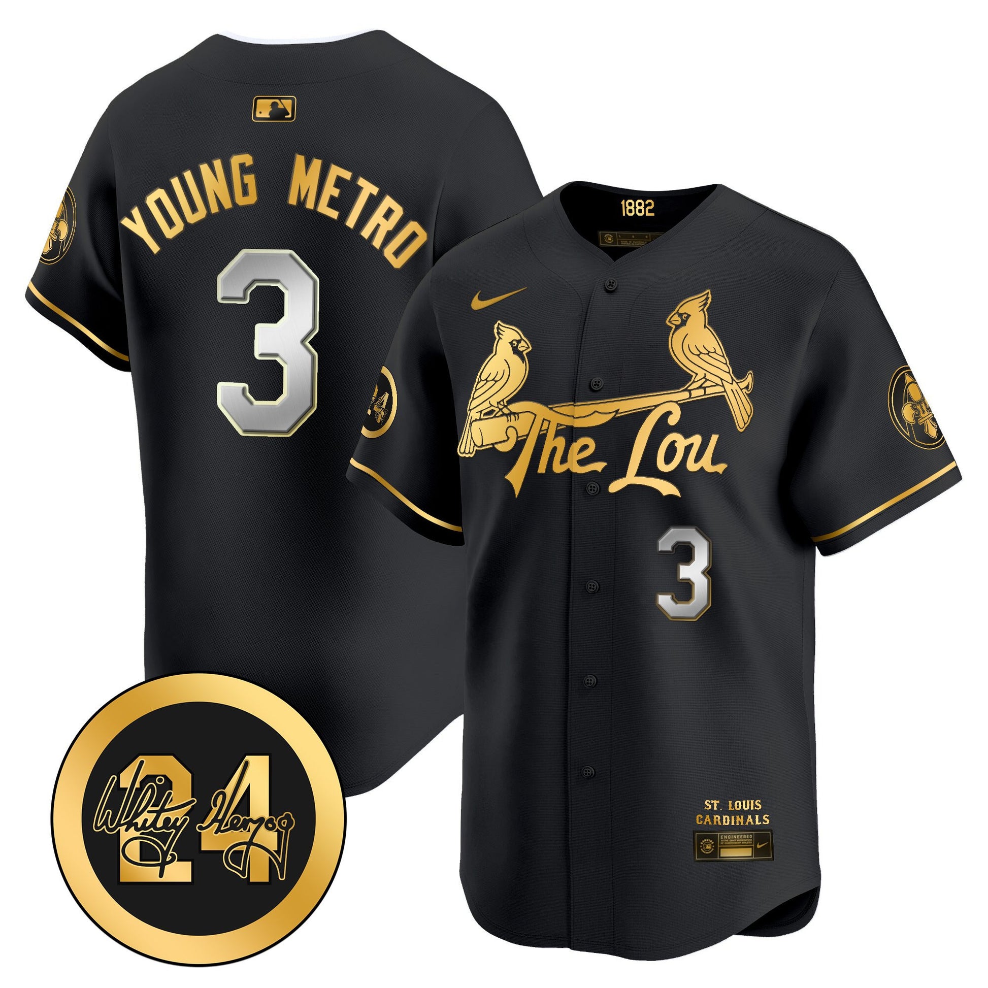 Men's St. Louis Cardinals 2026 City Connect Whitey Herzog Patch Vapor Premier Limited Jersey - All Stitched