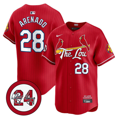 Men's St. Louis Cardinals 2026 City Connect Whitey Herzog Patch Vapor Premier Limited Jersey - All Stitched