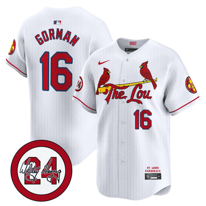 Men's St. Louis Cardinals 2026 City Connect Whitey Herzog Patch Vapor Premier Limited Jersey - All Stitched