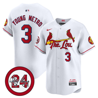 Men's St. Louis Cardinals 2026 City Connect Whitey Herzog Patch Vapor Premier Limited Jersey - All Stitched