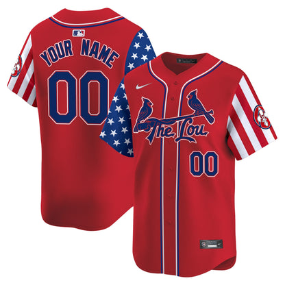 St. Louis Cardinals 2025 Memorial Day Vapor Premier Limited Custom Jersey - All Stitched