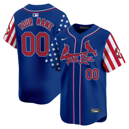 St. Louis Cardinals 2025 Memorial Day Vapor Premier Limited Custom Jersey - All Stitched