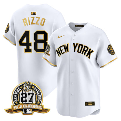 Men's New York Yankees 27 Time Champions Patch Vapor Premier Limited Jersey V2 - All Stitched