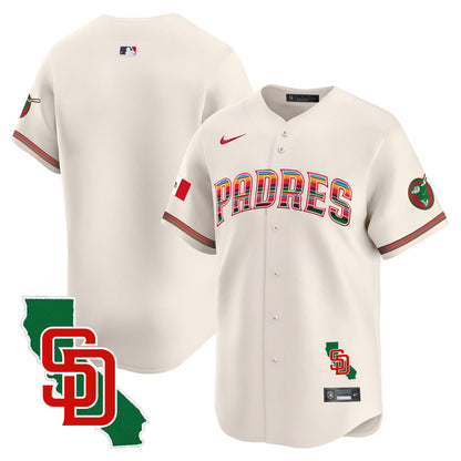 Men's Padres Mexico California Patch Vapor Premier Limited Jersey – All Stitched