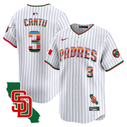 Men's Padres Mexico California Patch Vapor Premier Limited Jersey – All Stitched