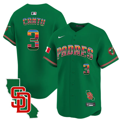 Men's Padres Mexico California Patch Vapor Premier Limited Jersey – All Stitched
