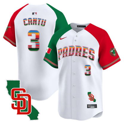 Men's Padres Mexico California Patch Vapor Premier Limited Jersey – All Stitched