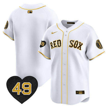 Men's Boston Red Sox Tim Wakefield Patch Vapor Premier Limited Jersey - All Stitched