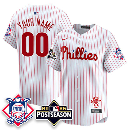 Philadelphia Phillies 2025 Postseason CUSTOM Jersey - All Stitched