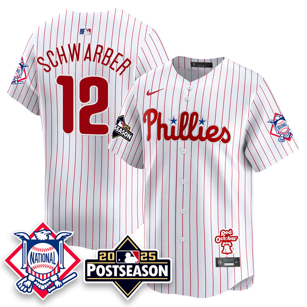 Men's Philadelphia Phillies 2025 Postseason Jersey - All Stitched