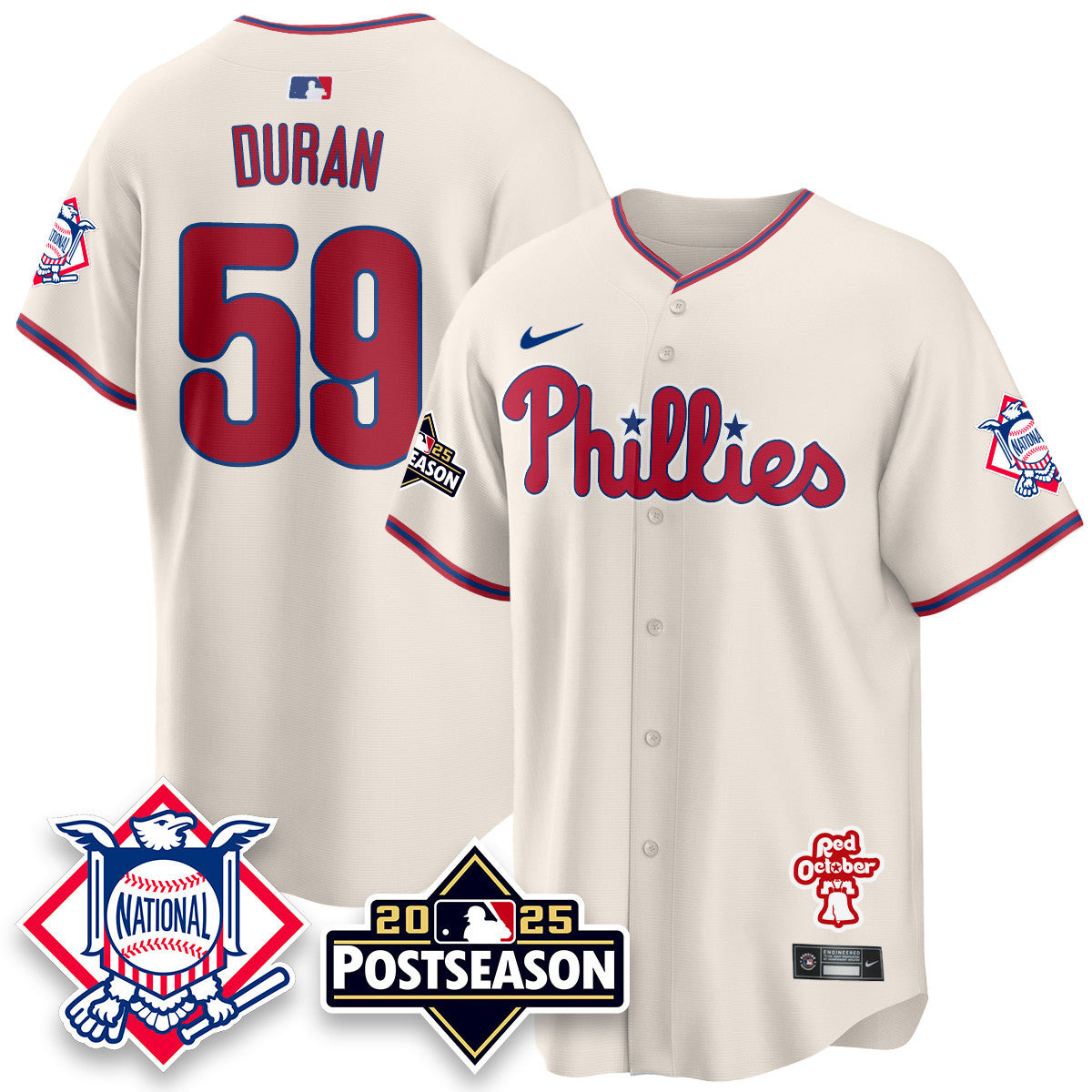 Men's Philadelphia Phillies 2025 Postseason Jersey - All Stitched