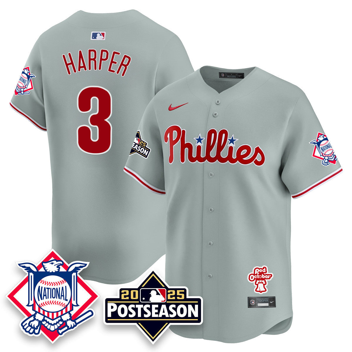 Men's Philadelphia Phillies 2025 Postseason Jersey - All Stitched