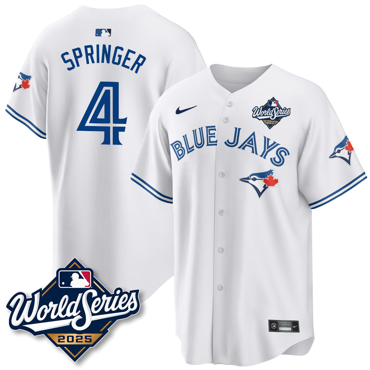 Toronto Blue Jays 2025 World Series Jersey - All Stitched