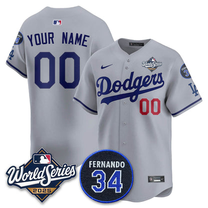 Custom Los Angeles Dodgers 2025 National League Champions Jersey - All Stitched