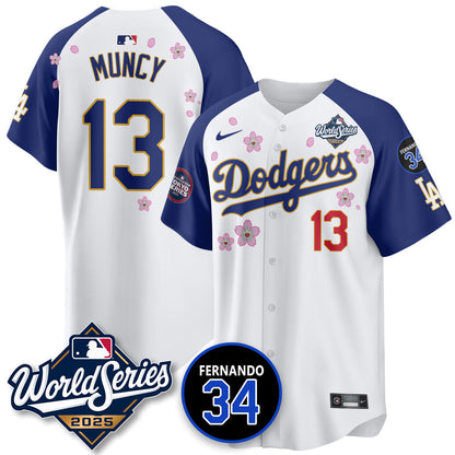 Los Angeles Dodgers Tokyo Series 2025 NL Champions Jersey - All Stitched
