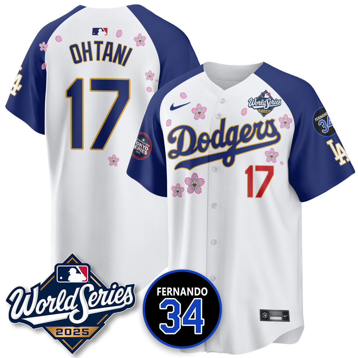 Los Angeles Dodgers Tokyo Series 2025 NL Champions Jersey - All Stitched