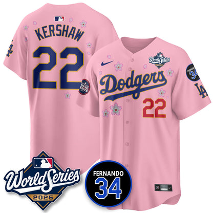 Los Angeles Dodgers Tokyo Series 2025 NL Champions Jersey - All Stitched