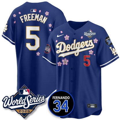 Los Angeles Dodgers Tokyo Series 2025 NL Champions Jersey - All Stitched