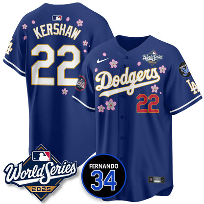 Los Angeles Dodgers Tokyo Series 2025 NL Champions Jersey - All Stitched