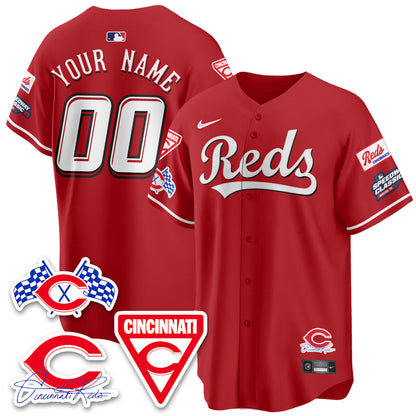 Cincinnati Reds 2025 Speedway Limited Custom Jersey V1 - All Stitched
