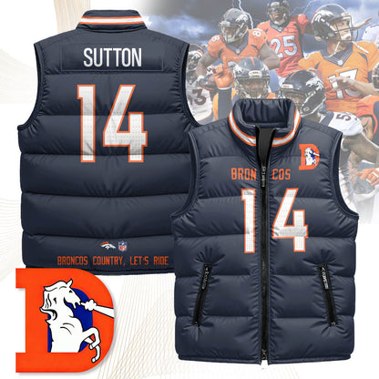Denver Broncos Unisex Puffer Vest