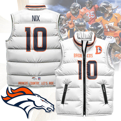 Denver Broncos Unisex Puffer Vest